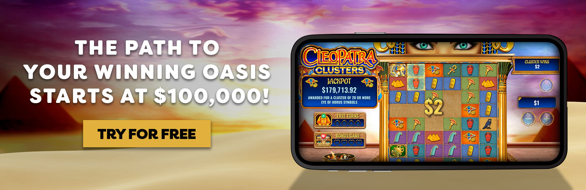 Play Cleopatra Clusters!