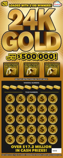 24K GOLD scratch-off ticket