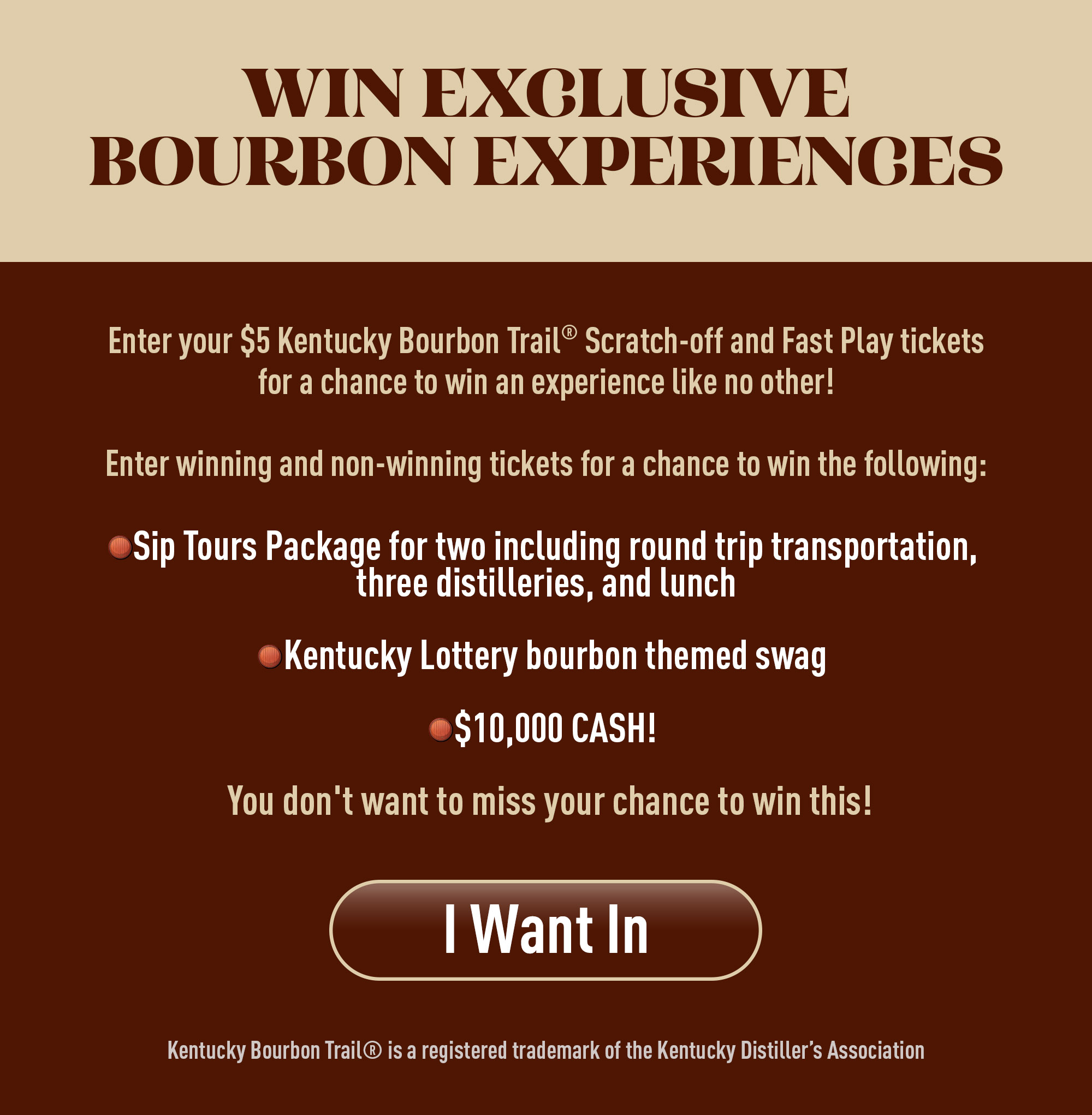 Win Exclusive Bourbon Experiences!