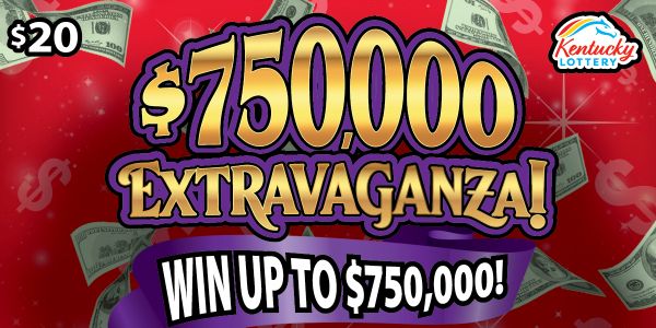 750000Extravaganza — $20 Kentucky scratch-off ticket
