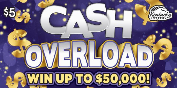 Cash Overload — $5 Kentucky scratch-off ticket
