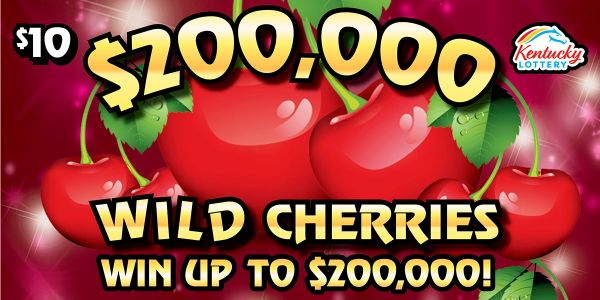 $200,000 Wild Cherries — $10 Kentucky scratch-off ticket