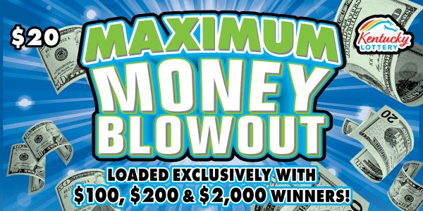 Maximum Money Blowout — $20 Kentucky scratch-off ticket