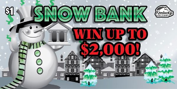 Snow Bank — $1 Kentucky scratch-off ticket